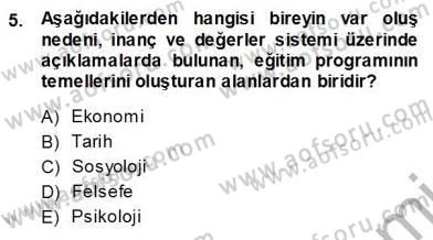 Öğretim İlke Ve Yöntemleri Dersi Ara Sınavı Deneme Sınav Soruları 5. Soru