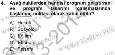 Öğretim İlke Ve Yöntemleri Dersi 2013 - 2014 Yılı Tek Ders Sınav Soruları 4. Soru