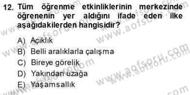 Öğretim İlke Ve Yöntemleri Dersi Ara Sınavı Deneme Sınav Soruları 12. Soru