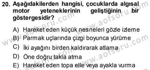 Özel Öğretim Yöntemleri 1 Dersi 2013 - 2014 Yılı (Final) Dönem Sonu Sınav Soruları 20. Soru