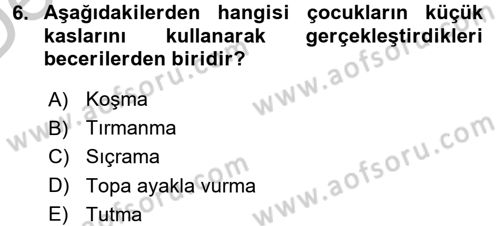 Özel Öğretim Yöntemleri 1 Dersi 2016 - 2017 Yılı 3 Ders Sınav Soruları 6. Soru