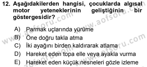 Özel Öğretim Yöntemleri 1 Dersi 2016 - 2017 Yılı (Final) Dönem Sonu Sınav Soruları 12. Soru