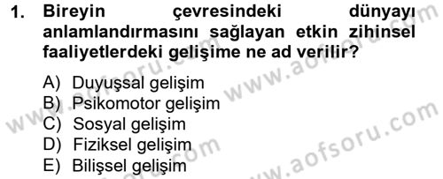Özel Öğretim Yöntemleri 2 Dersi 2012 - 2013 Yılı (Vize) Ara Sınav Soruları 1. Soru