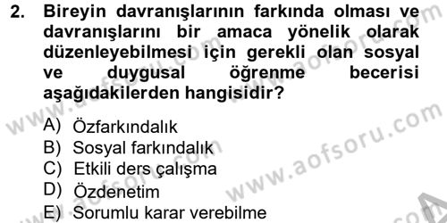 Özel Öğretim Yöntemleri 2 Dersi 2012 - 2013 Yılı (Vize) Ara Sınav Soruları 2. Soru