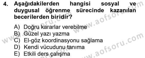 Özel Öğretim Yöntemleri 2 Dersi 2012 - 2013 Yılı (Vize) Ara Sınav Soruları 4. Soru