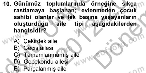 Özel Öğretim Yöntemleri 2 Dersi 2012 - 2013 Yılı (Final) Dönem Sonu Sınav Soruları 10. Soru