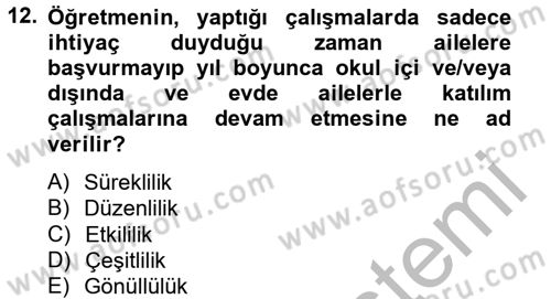 Özel Öğretim Yöntemleri 2 Dersi 2012 - 2013 Yılı (Final) Dönem Sonu Sınav Soruları 12. Soru