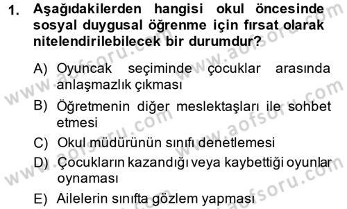 Özel Öğretim Yöntemleri 2 Dersi 2013 - 2014 Yılı (Vize) Ara Sınav Soruları 1. Soru