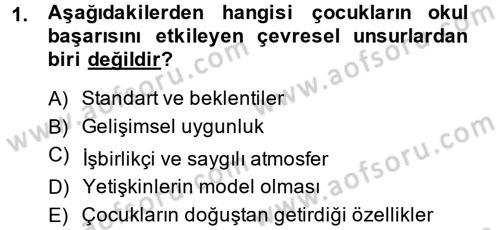 Özel Öğretim Yöntemleri 2 Dersi 2013 - 2014 Yılı (Final) Dönem Sonu Sınav Soruları 1. Soru