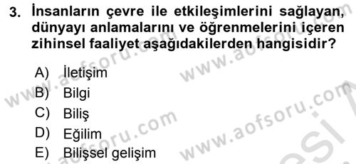Özel Öğretim Yöntemleri 2 Dersi 2016 - 2017 Yılı (Final) Dönem Sonu Sınav Soruları 3. Soru