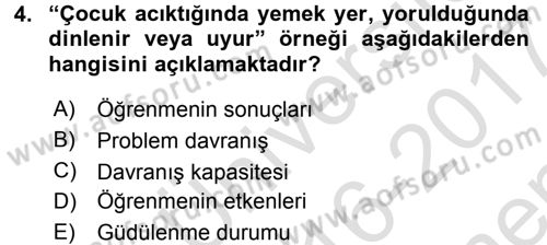 Özel Öğretim Yöntemleri 2 Dersi 2016 - 2017 Yılı (Final) Dönem Sonu Sınav Soruları 4. Soru