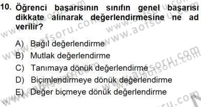 Okulöncesinde Öğretim Teknolojileri Ve Materyal Tasarımı Dersi 2014 - 2015 Yılı (Final) Dönem Sonu Sınavı 10. Soru