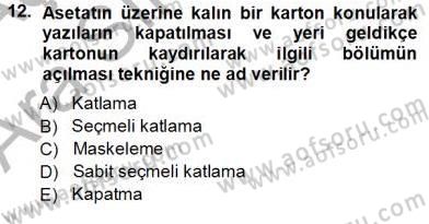 Okulöncesinde Öğretim Teknolojisi Ve Materyal Tasarımı Dersi Ara Sınavı Deneme Sınav Soruları 12. Soru