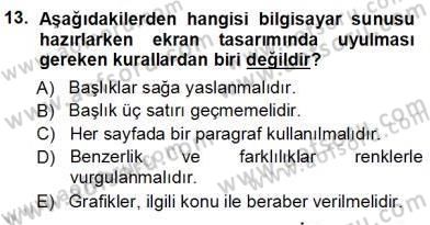 Okulöncesinde Öğretim Teknolojisi Ve Materyal Tasarımı Dersi Ara Sınavı Deneme Sınav Soruları 13. Soru