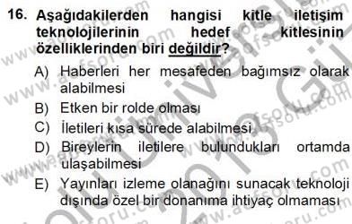 Okulöncesinde Öğretim Teknolojisi Ve Materyal Tasarımı Dersi Ara Sınavı Deneme Sınav Soruları 16. Soru