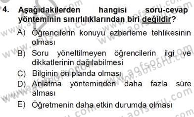 Okulöncesinde Öğretim Teknolojisi Ve Materyal Tasarımı Dersi Ara Sınavı Deneme Sınav Soruları 4. Soru