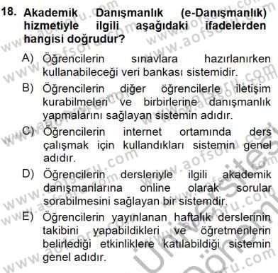 Okulöncesinde Öğretim Teknolojisi Ve Materyal Tasarımı Dersi 2012 - 2013 Yılı (Final) Dönem Sonu Sınav Soruları 18. Soru