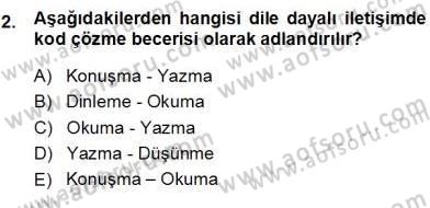 Okulöncesinde Öğretim Teknolojisi Ve Materyal Tasarımı Dersi Ara Sınavı Deneme Sınav Soruları 2. Soru