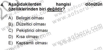 Okulöncesinde Öğretim Teknolojisi Ve Materyal Tasarımı Dersi Ara Sınavı Deneme Sınav Soruları 4. Soru