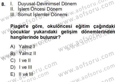 Okulöncesinde Öğretim Teknolojisi Ve Materyal Tasarımı Dersi Ara Sınavı Deneme Sınav Soruları 8. Soru