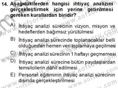 Okulöncesinde Öğretim Teknolojisi Ve Materyal Tasarımı Dersi 2013 - 2014 Yılı (Final) Dönem Sonu Sınav Soruları 14. Soru