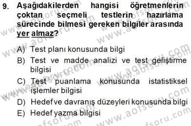Okulöncesinde Öğretim Teknolojisi Ve Materyal Tasarımı Dersi 2013 - 2014 Yılı (Final) Dönem Sonu Sınav Soruları 9. Soru