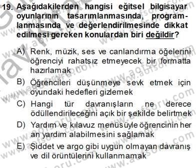 Okulöncesinde Öğretim Teknolojisi Ve Materyal Tasarımı Dersi Ara Sınavı Deneme Sınav Soruları 19. Soru