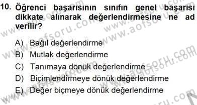 Okulöncesinde Öğretim Teknolojisi Ve Materyal Tasarımı Dersi 2014 - 2015 Yılı (Final) Dönem Sonu Sınav Soruları 10. Soru