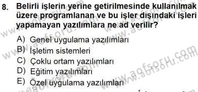 Okulöncesinde Öğretim Teknolojisi Ve Materyal Tasarımı Dersi 2014 - 2015 Yılı (Final) Dönem Sonu Sınav Soruları 8. Soru