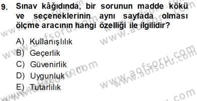Okulöncesinde Öğretim Teknolojisi Ve Materyal Tasarımı Dersi 2014 - 2015 Yılı (Final) Dönem Sonu Sınav Soruları 9. Soru