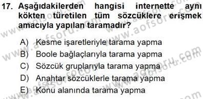 Okulöncesinde Öğretim Teknolojisi Ve Materyal Tasarımı Dersi Ara Sınavı Deneme Sınav Soruları 17. Soru