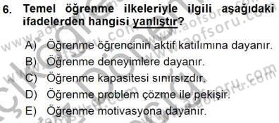 Okulöncesinde Öğretim Teknolojisi Ve Materyal Tasarımı Dersi 2015 - 2016 Yılı (Vize) Ara Sınav Soruları 6. Soru