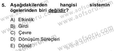 Türk Eğitim Sistemi Ve Okul Yönetimi Dersi 2013 - 2014 Yılı (Vize) Ara Sınav Soruları 5. Soru