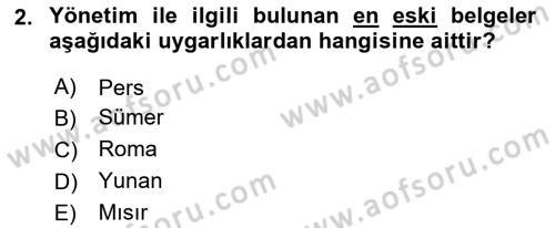 Türk Eğitim Sistemi Ve Okul Yönetimi Dersi 2016 - 2017 Yılı 3 Ders Sınav Soruları 2. Soru