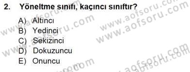 Rehberlik Dersi 2012 - 2013 Yılı (Final) Dönem Sonu Sınav Soruları 2. Soru