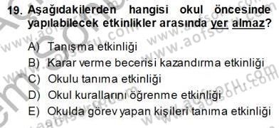 Rehberlik Dersi 2013 - 2014 Yılı (Final) Dönem Sonu Sınav Soruları 19. Soru
