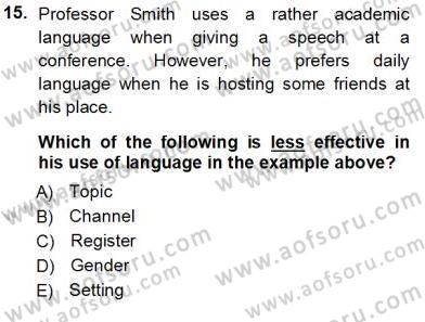 Özel Öğretim Yöntemleri Dersi 2012 - 2013 Yılı (Vize) Ara Sınav Soruları 15. Soru