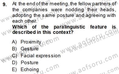 Özel Öğretim Yöntemleri Dersi 2013 - 2014 Yılı (Vize) Ara Sınav Soruları 9. Soru