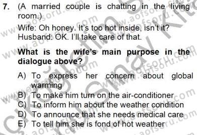 Özel Öğretim Yöntemleri Dersi 2013 - 2014 Yılı (Final) Dönem Sonu Sınav Soruları 7. Soru