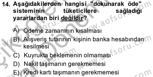 Perakendeciliğe Giriş Dersi 2013 - 2014 Yılı (Vize) Ara Sınav Soruları 14. Soru