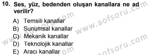 Perakendecilikte Müşteri İlişkileri Yönetimi Dersi Ara Sınavı Deneme Sınav Soruları 10. Soru