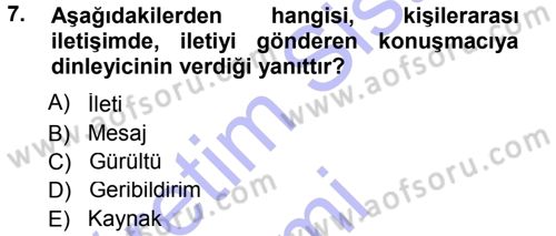 Perakendecilikte Müşteri İlişkileri Yönetimi Dersi Ara Sınavı Deneme Sınav Soruları 7. Soru