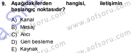 Perakendecilikte Müşteri İlişkileri Yönetimi Dersi 2013 - 2014 Yılı (Vize) Ara Sınav Soruları 9. Soru
