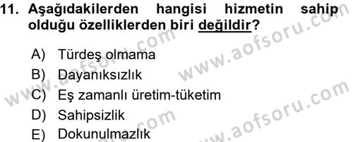 Perakendecilikte Müşteri İlişkileri Yönetimi Dersi 2015 - 2016 Yılı (Vize) Ara Sınav Soruları 11. Soru