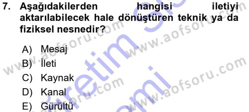 Perakendecilikte Müşteri İlişkileri Yönetimi Dersi 2015 - 2016 Yılı (Vize) Ara Sınavı 7. Soru