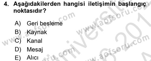 Perakendecilikte Müşteri İlişkileri Yönetimi Dersi Ara Sınavı Deneme Sınav Soruları 4. Soru