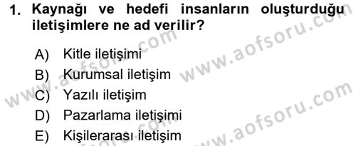 Perakendecilikte Müşteri İlişkileri Yönetimi Dersi 2016 - 2017 Yılı (Final) Dönem Sonu Sınav Soruları 1. Soru