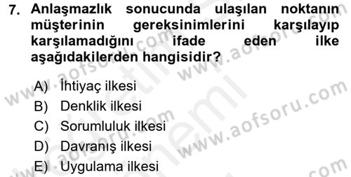 Perakendecilikte Müşteri İlişkileri Yönetimi Dersi 2017 - 2018 Yılı (Final) Dönem Sonu Sınav Soruları 7. Soru