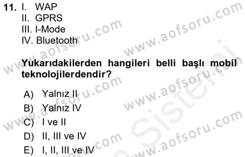 Perakendecilikte Müşteri İlişkileri Yönetimi Dersi Ara Sınavı Deneme Sınav Soruları 11. Soru