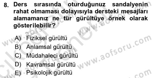 Perakendecilikte Müşteri İlişkileri Yönetimi Dersi Ara Sınavı Deneme Sınav Soruları 8. Soru
